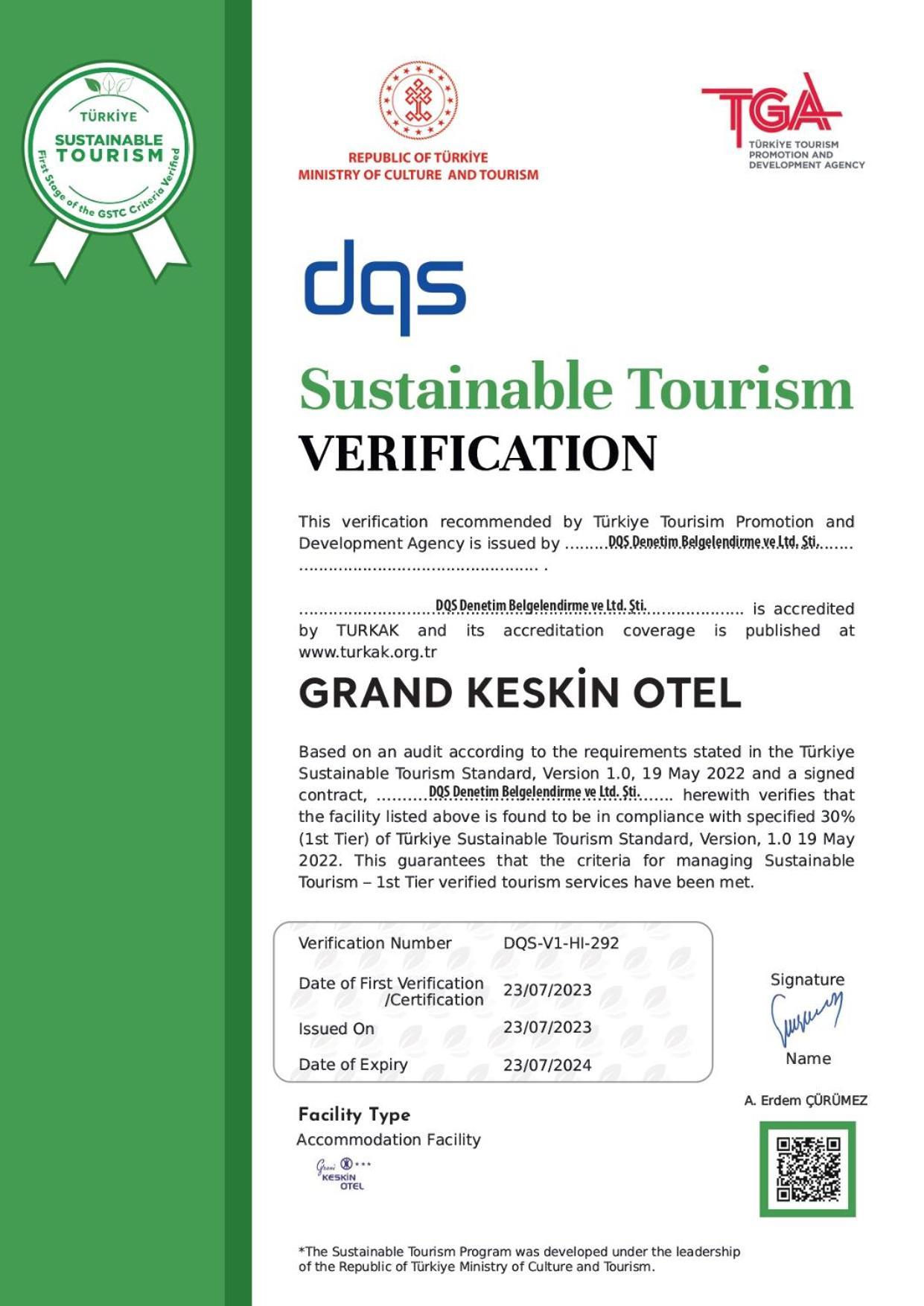 Grand Keskin Otel Denizli  Exteriér fotografie